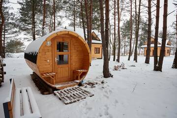 Фото номера Шале с двумя спальнями Шале Sosnowa Osada г. Cieszanów 13