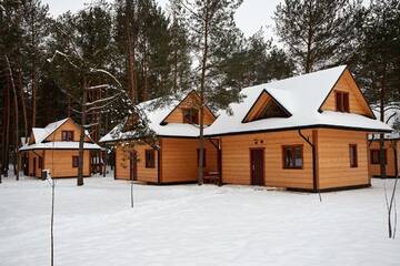 Фото номера Шале с двумя спальнями Шале Sosnowa Osada г. Cieszanów 10